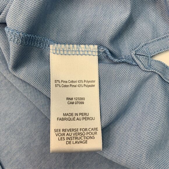 Travis Mathew Polo Shirt Mens S Small Evening Blue Short Sleeve Cotton Blend - Picture 6 of 10